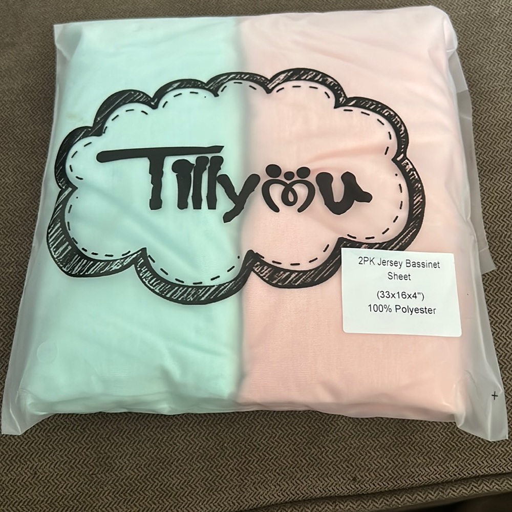2 pack jersey bassinet sheet